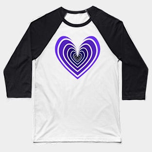 Rosy Heart (Purple) Baseball T-Shirt